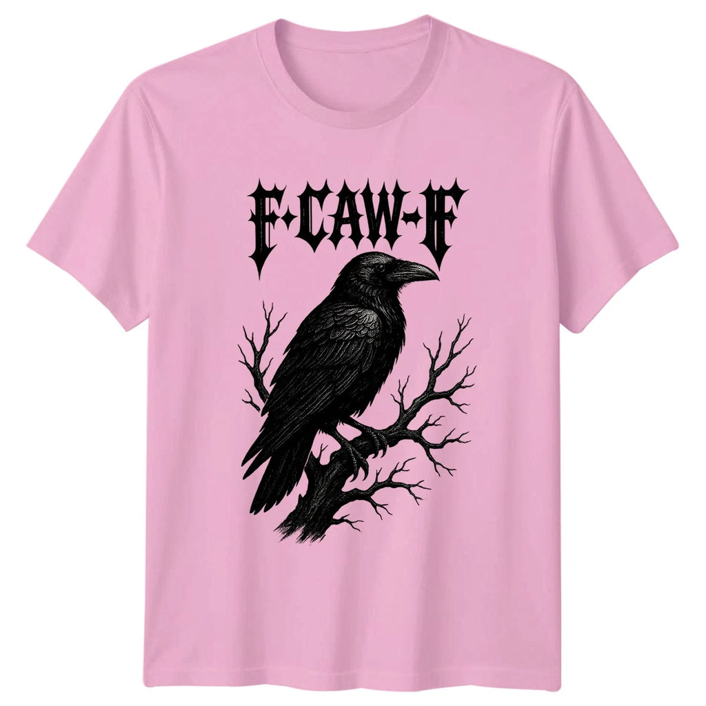 F.Caw.F Gothic Birds Raven Mens T-Shirt Womens Graphic Tee