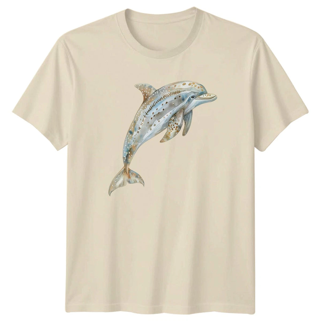 Boho Dolphin T-Shirt Watercolor Ocean Animal Gift For Him And Her