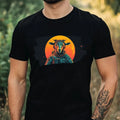 Mens Goat as Astronaut Print Cotton T-Shirt Size XS to 5XL