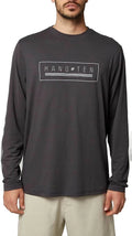 HANG TEN MEN'S UPF 50+ QUICK DRY LONG SLEEVE SUN SOFT SHIRT(ASPHALT, SMALL)NWT