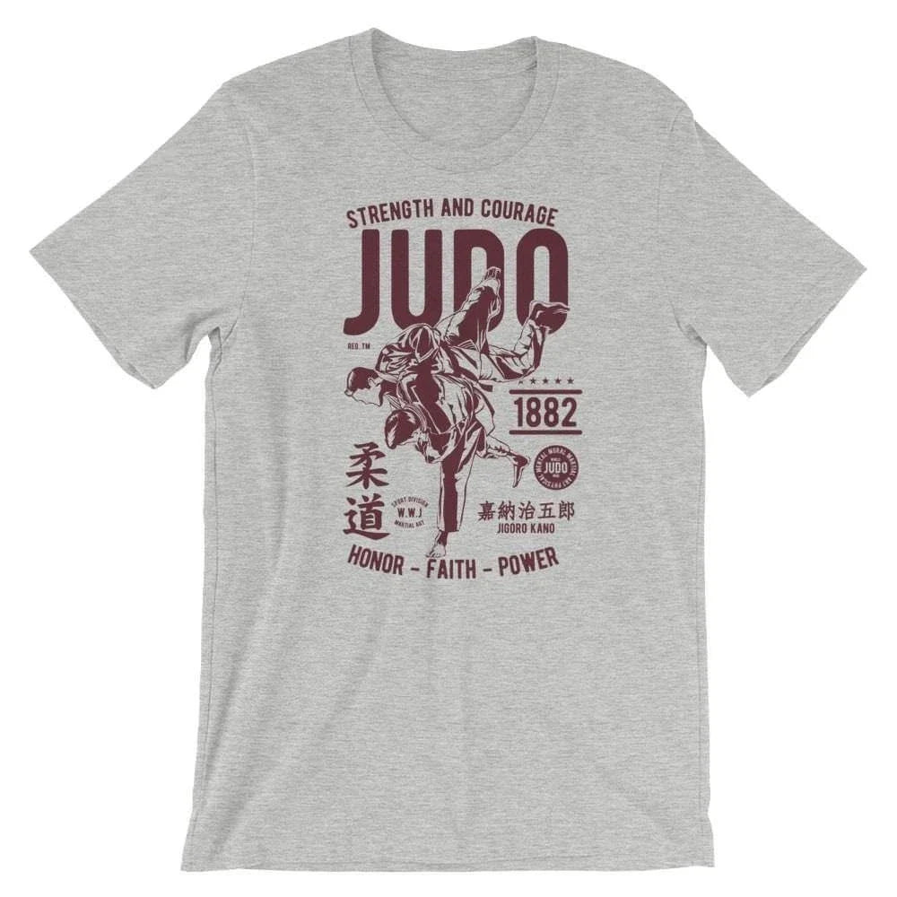 Judo T-Shirt. 100% Martial Arts Cotton Premium Tee NEW