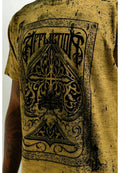 Affliction Men's “HIGH STAKES” Short Sleeve Premium Quality Flocked T-Shirt; NWT