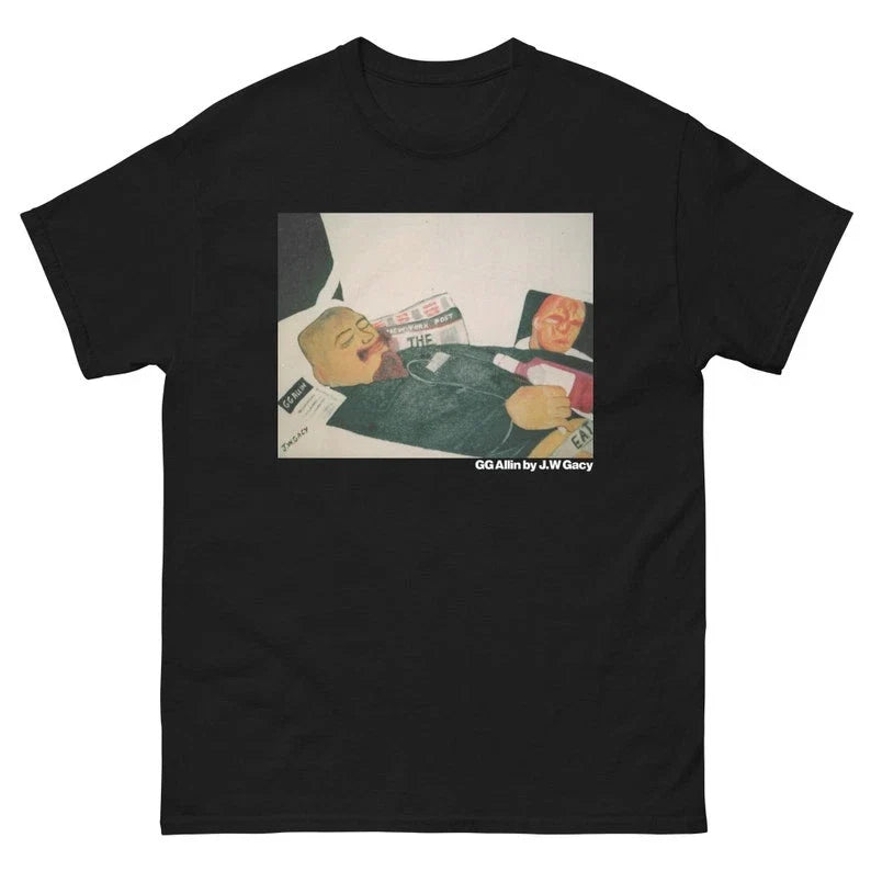 G.G Allin by J.W Gacy T-Shirt Punk, Serial Killer, Crime, Hardcore Music,