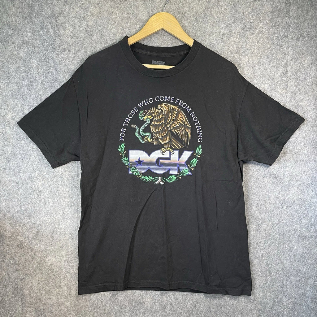 DGK Skateboard T-Shirt Mens L Black For Those Who Come From Nothing Graphic Tee