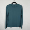 PATAGONIA Capilene Cool Daily Shirt Mens L Teal Green Long Sleeve UPF 50+