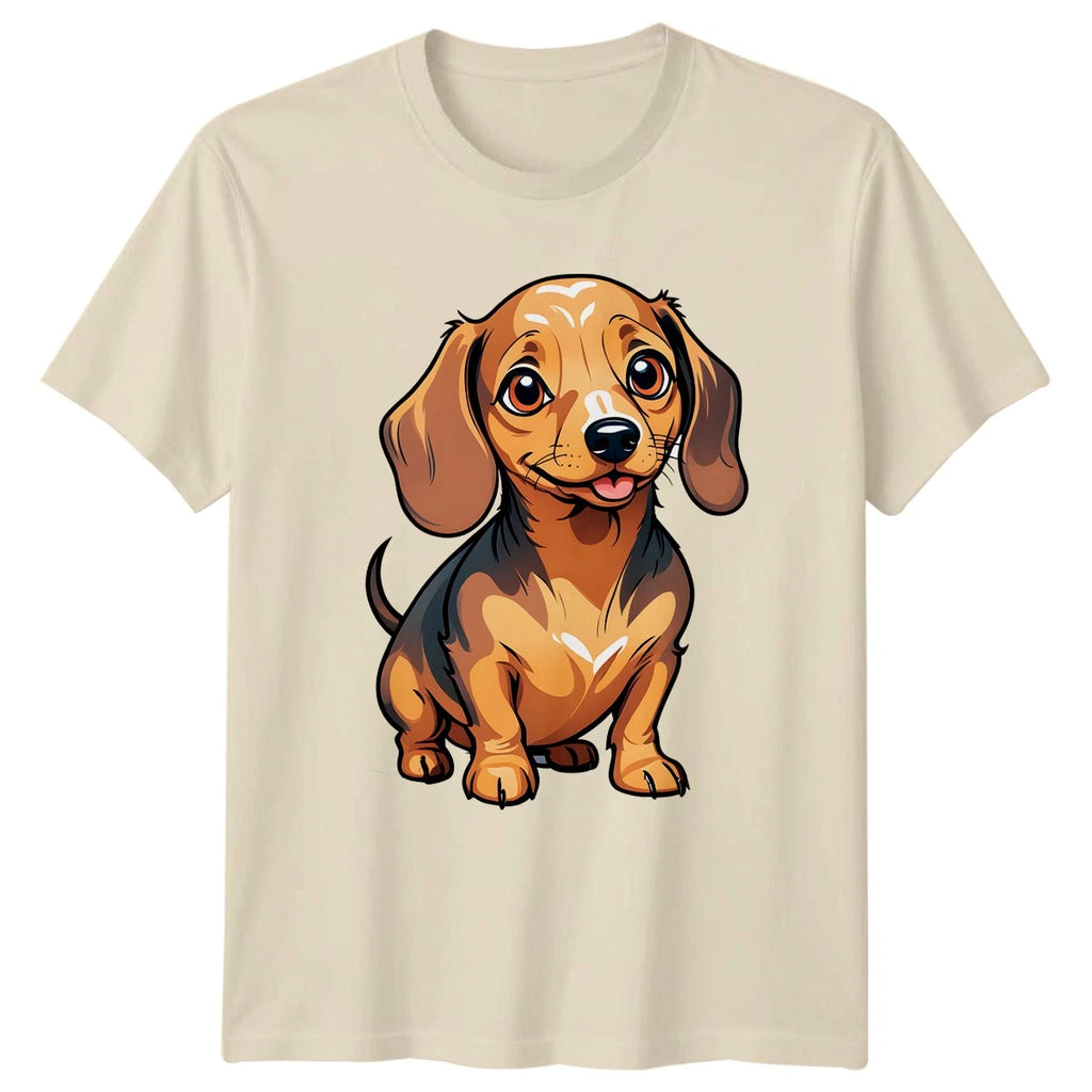 Cute Dachshund Puppy Graphic T-Shirt Dachshund Dogs Birthday Gift For Him