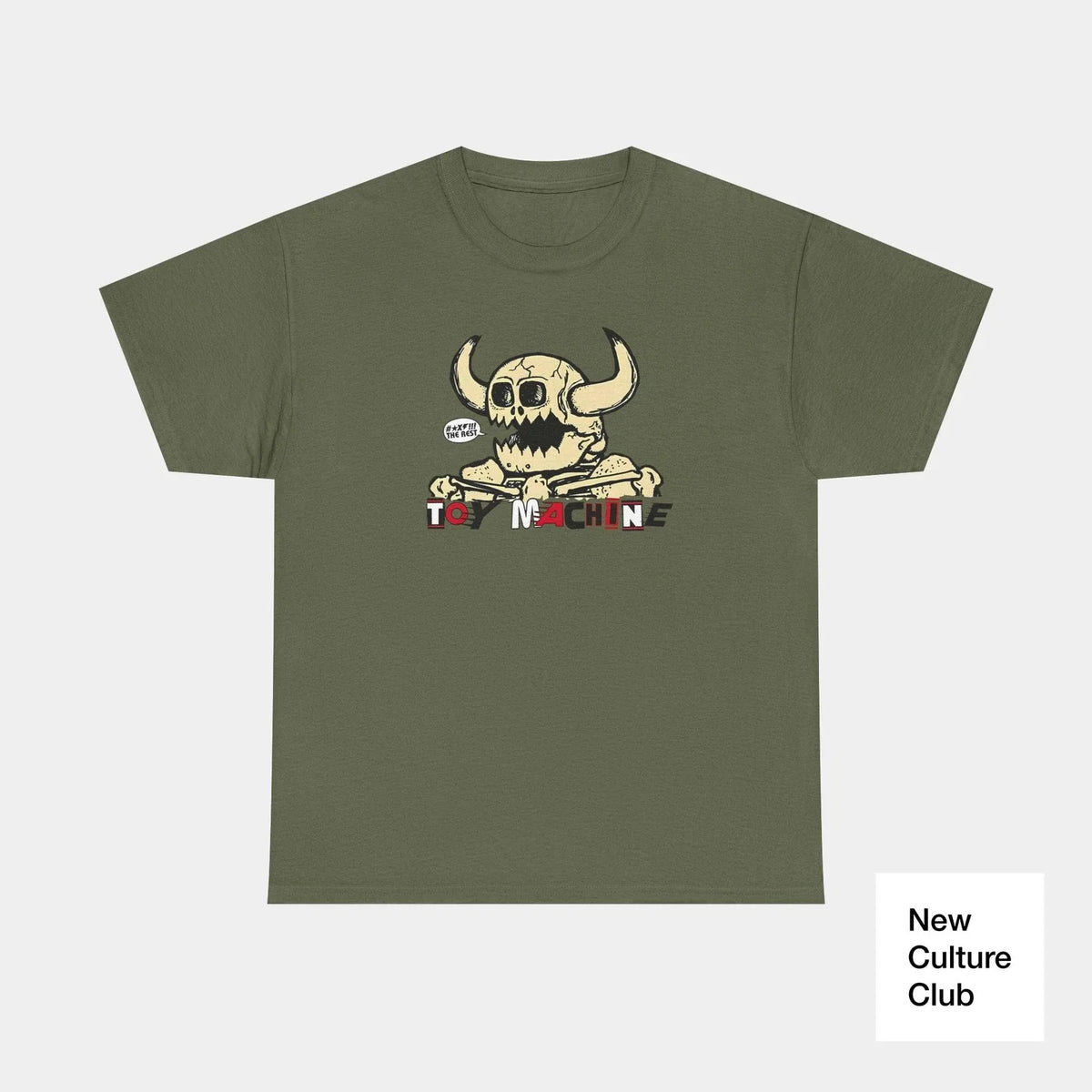 Toy Machine **** the Rest! Skull Classic Skateboarding T Shirt Print