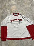 Vintage Y2K SouthPole Thermal Long Sleeve Shirt Mens XXL Waffle Knit Street Wear