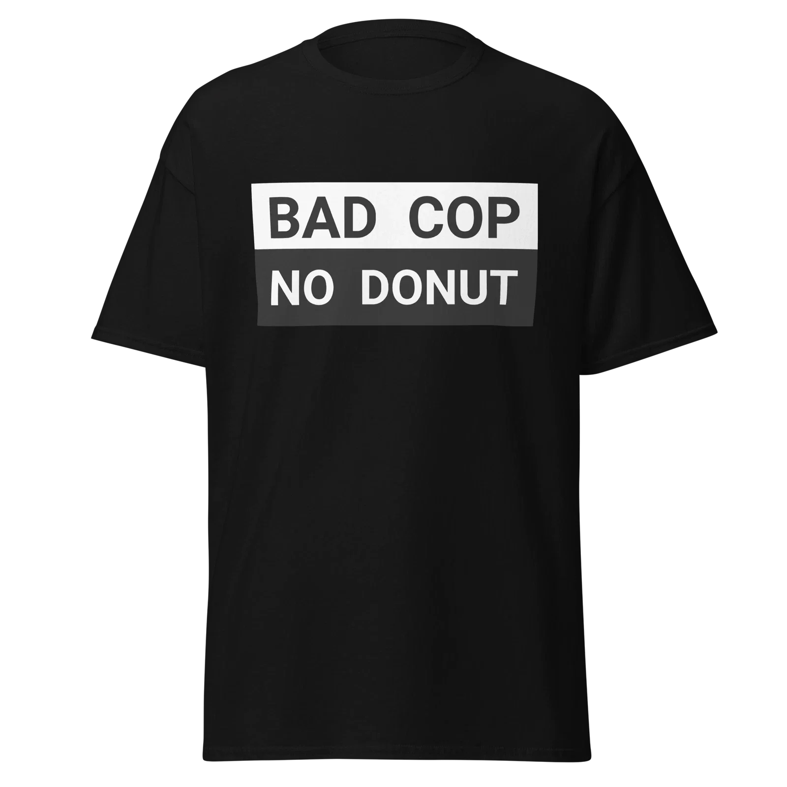Bad cop no donut funny Men's classic tee