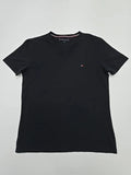 Tommy Hilfiger Men's Black V-Neck Slim T-Shirt XL Tagless