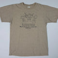 Anime Chibi Funny American War WWII Parody Quote Men's Size Medium T Shirt Brown