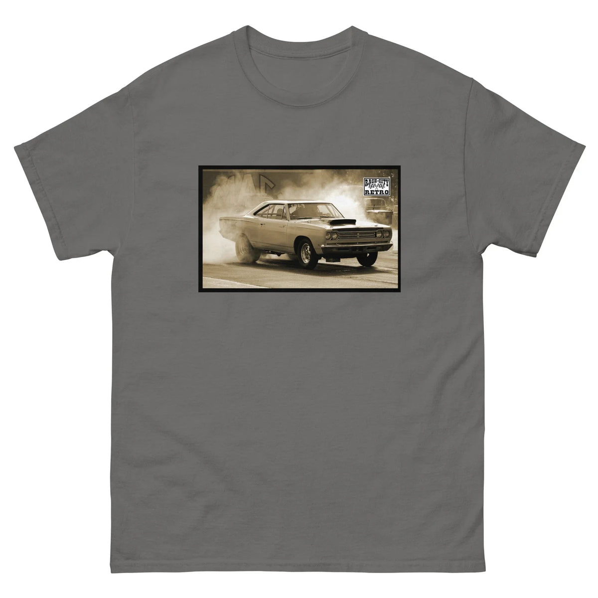 69 ROAD RUNNER BURNOUT T SHIRT by RACE CITY RETRO A12 PLYMOUTH