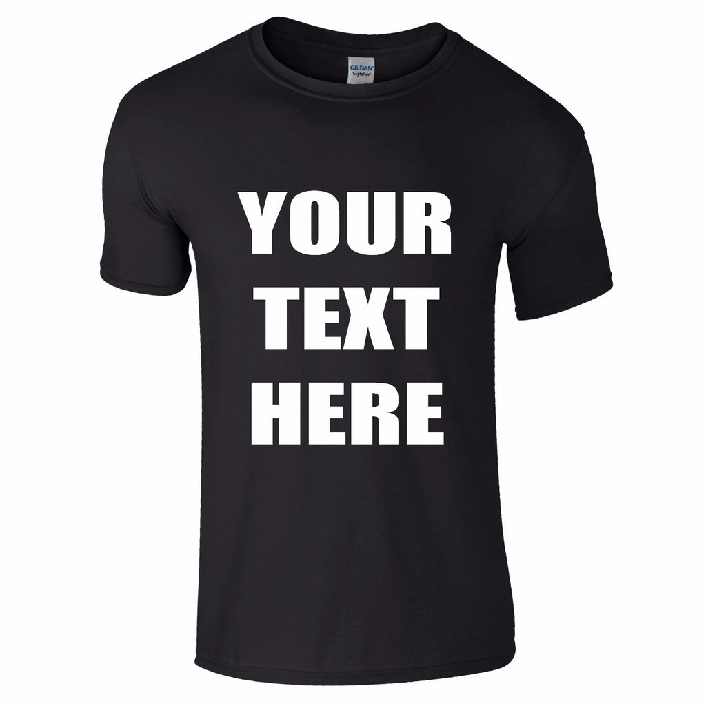 PERSONALISED T-SHIRTS - YOUR TEXT - NEW - Stag, Hen, Fun, Work, Party, Charity