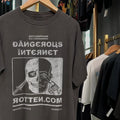 90s Rotten Dot Com 'Dangerous Internet' Classic T-Shirt Black XL