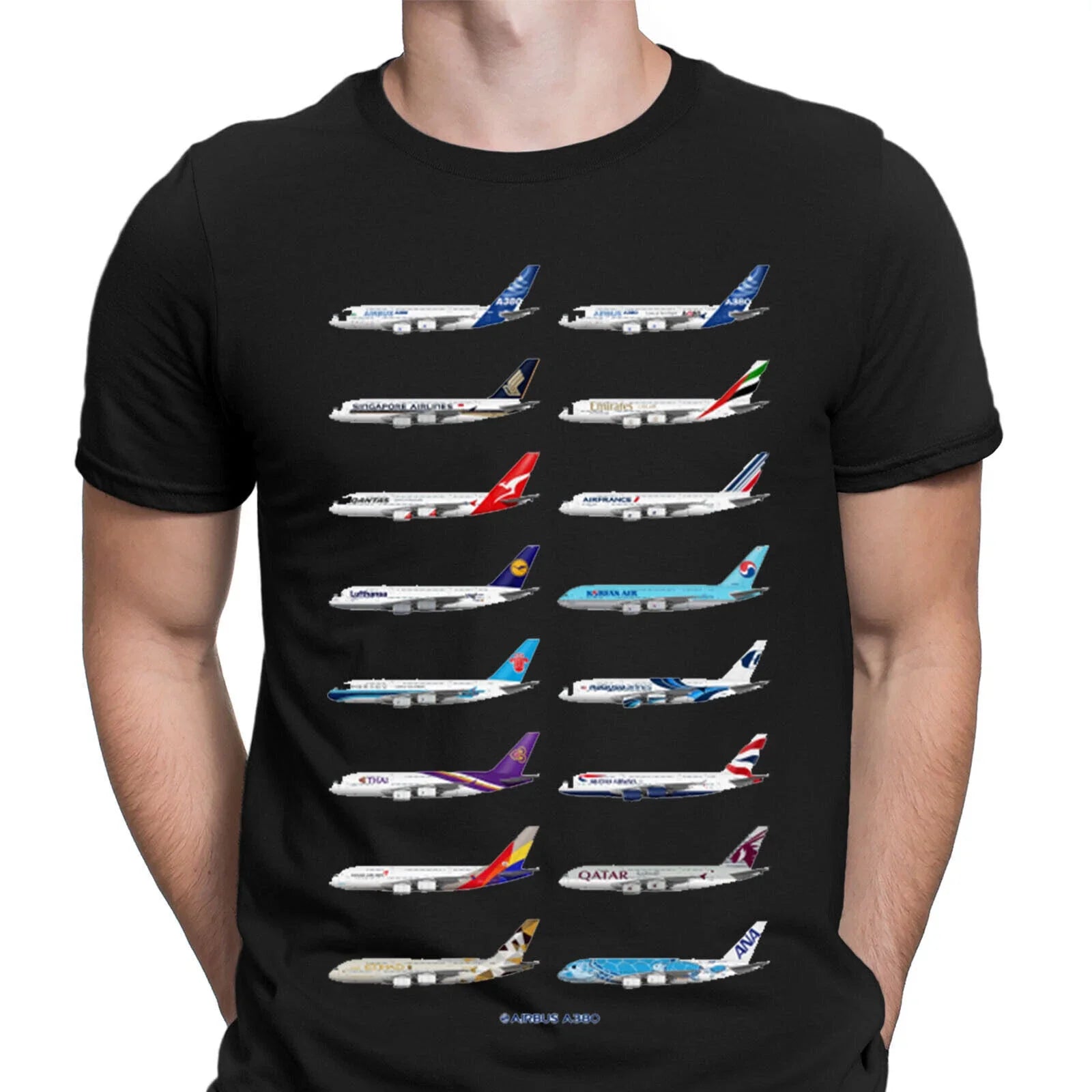 Aeroplane Operators Classic Retro Vintage Mens T-Shirts Tee Top #D6