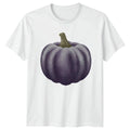 Purple Pumpkin T-Shirt Halloween Autumn Harvest Gift For Him And Her