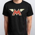 Matchless Retro Wing Style Motorcycle Printed T Shirt Black white all sizes