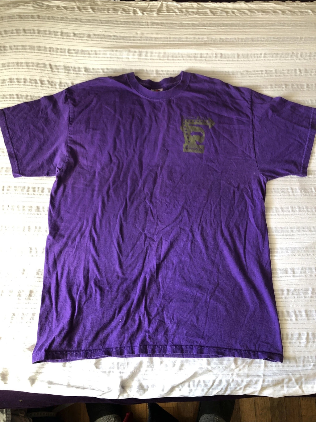 FRUIT PF THE LOOM XL purple T Shirt Heavy Cotton Creative Juices
