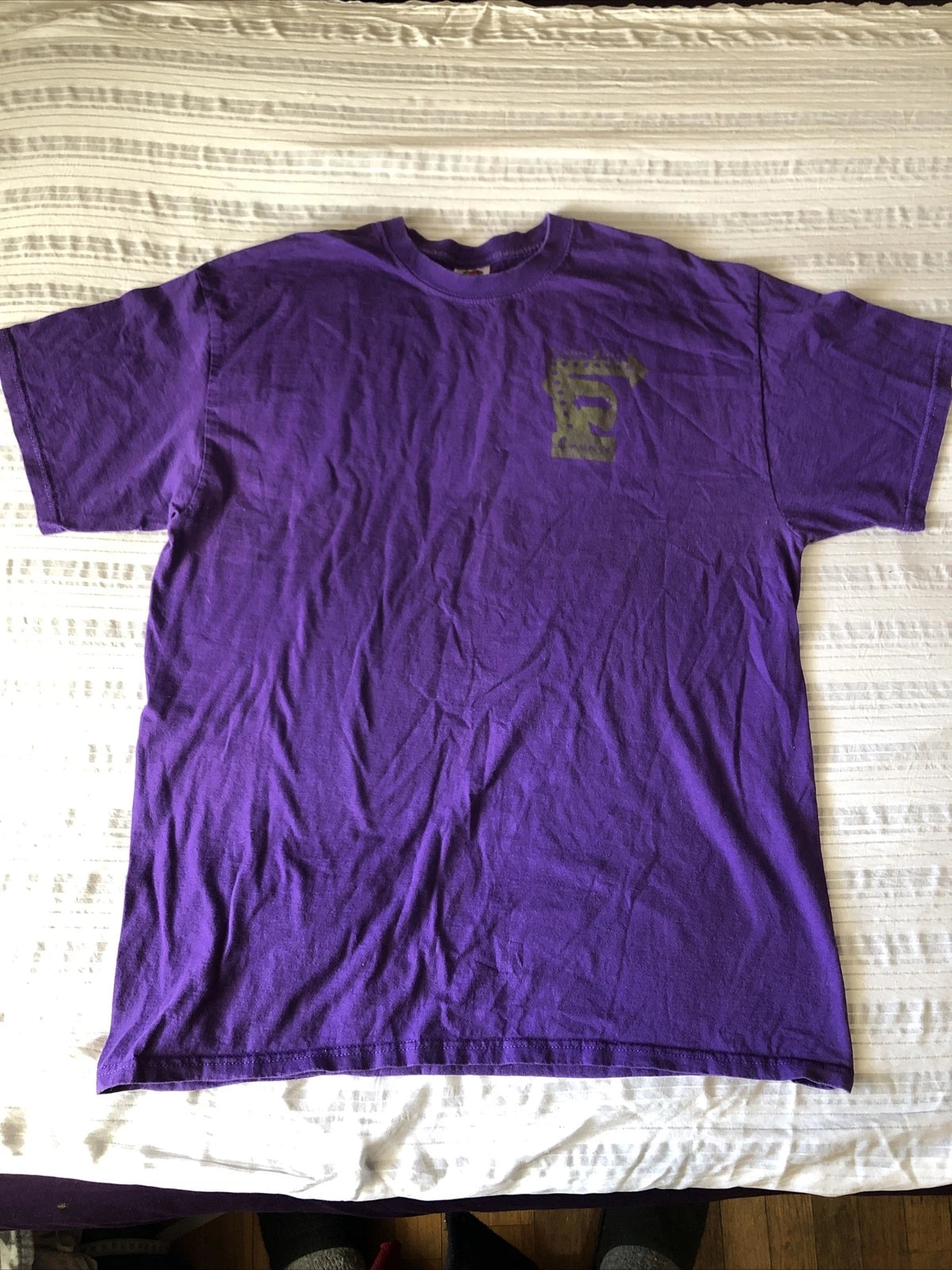 FRUIT PF THE LOOM XL purple T Shirt Heavy Cotton Creative Juices