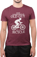 Funny Never Understimate an Old Guy On A Bicycle Sarcastic T-Shirt