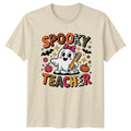Spooky Teacher T-Shirt Halloween Teaching Gift For Him And Her