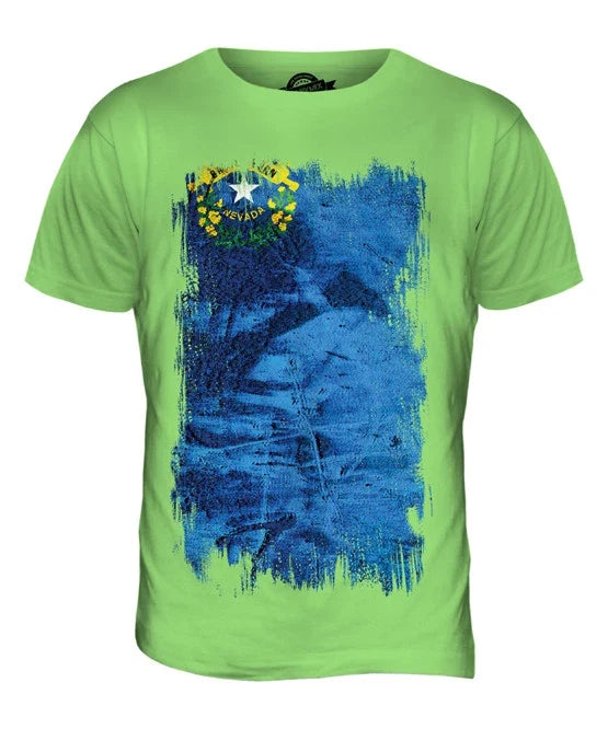 STATE NEVADA GRUNGE FLAG MENS T-SHIRT TEE SHIRT XS S M L XL 2XL 3XL