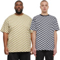 Urban Classics Oversized Check Tee Mens T-Shirt Cotton Check Jersey Men