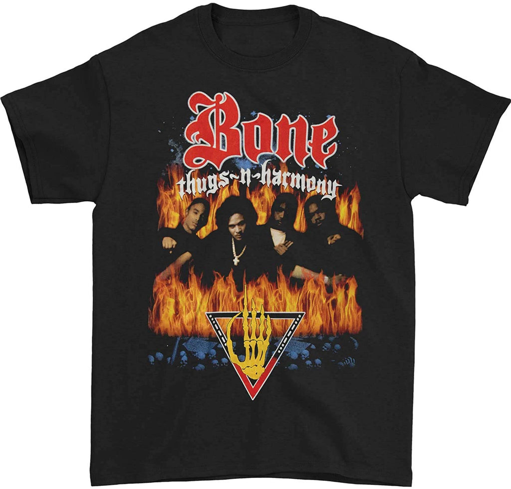 Authentic BONE THUGS-N-HARMONY Look into my Eyes Slim-Fit T-Shirt Black NEW