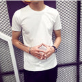 Shirt Short Sleeve Shirt Dating Gathering Short Sleeve O-neck Round Neck