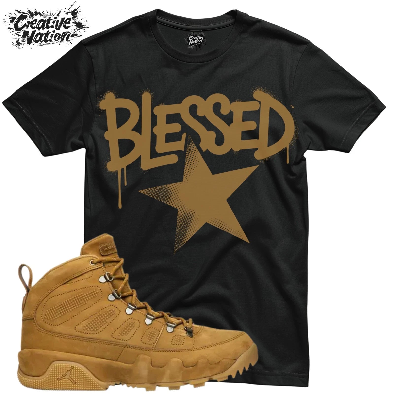 Shirt To Match 9 Boot Wheat Unisex Tee Sneaker Shirt Blessed Shirt Sneaker Tee