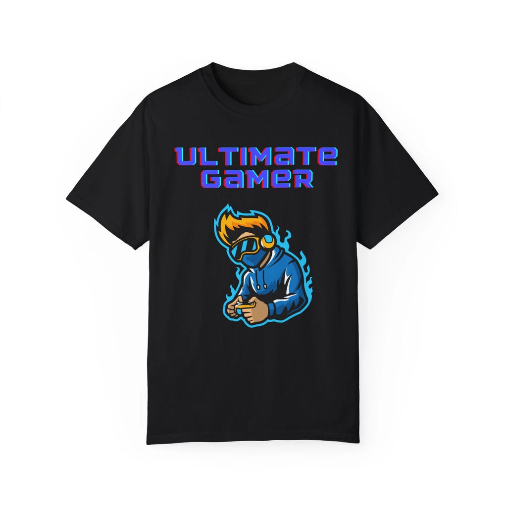 Ultimate Gamer Mens Teens Garment-Dyed T-shirt