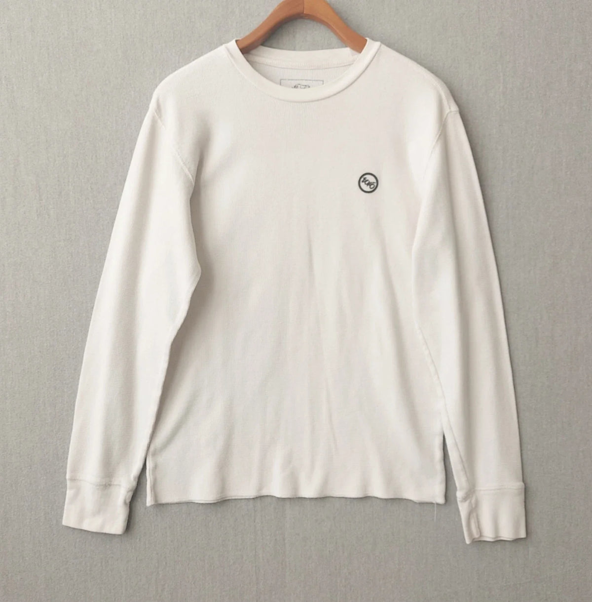 Ecko Unltd Thermal Mens M Baselayer Waffle Knit Crewneck Athletic White Shirt