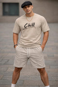Minimalist Chill T-Shirt, Relaxed Vibe Text Tee