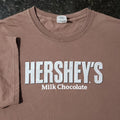 Vintage Y2K Hershey's Chocolate Snack Food Candy Promo Faded Skate Punk Mens XL