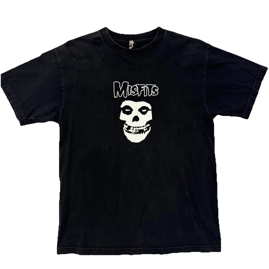 Misfits Band Tee Faded Black 2010s Horror Punk Rock Mens Medium