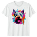 Colorful Terrier Dog Face T-Shirt Pet Lover Gift For Him And Her