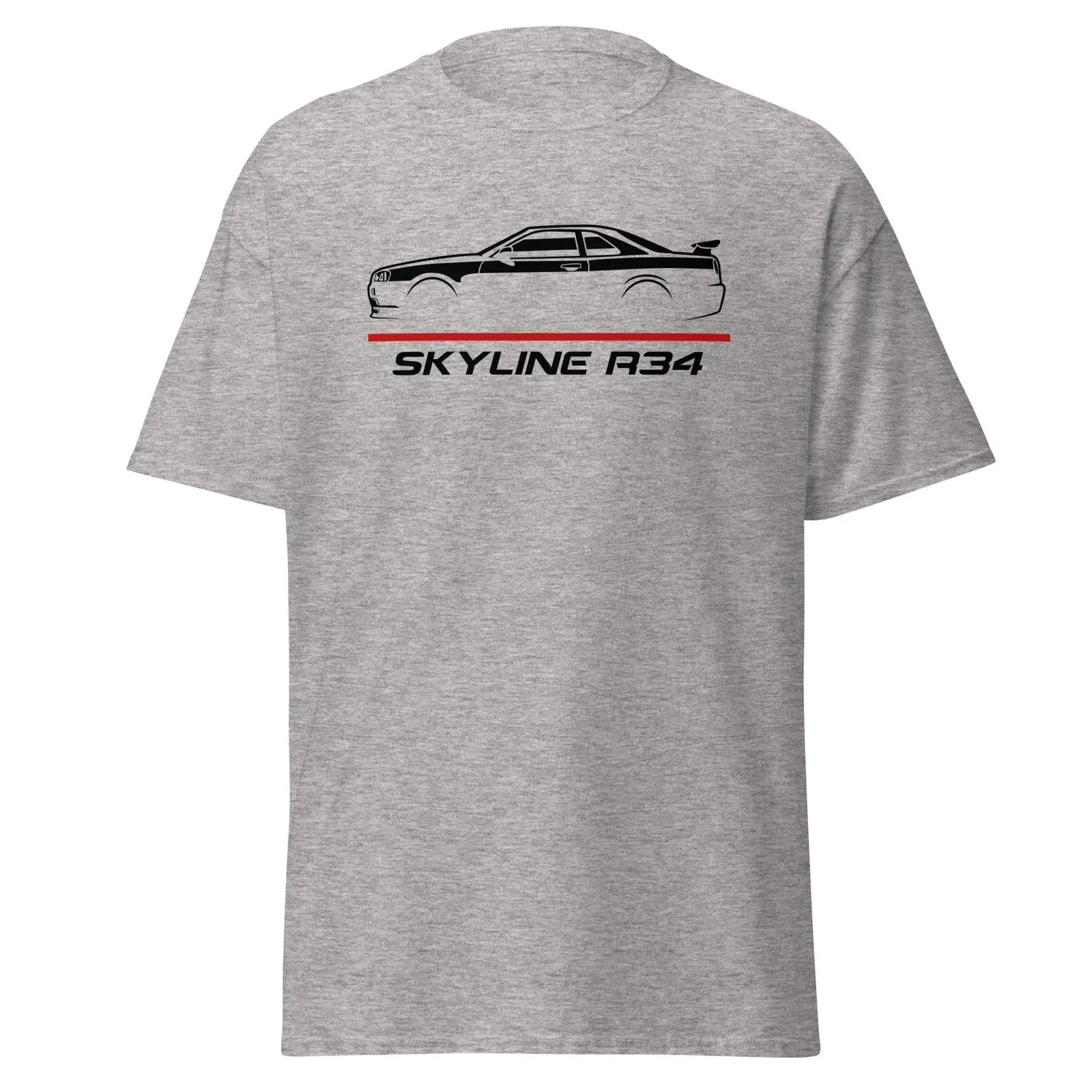 Skyline R34 Twin Turbo RB26DETT JDM Heavyweight Style Graphic T-Shirt Gift