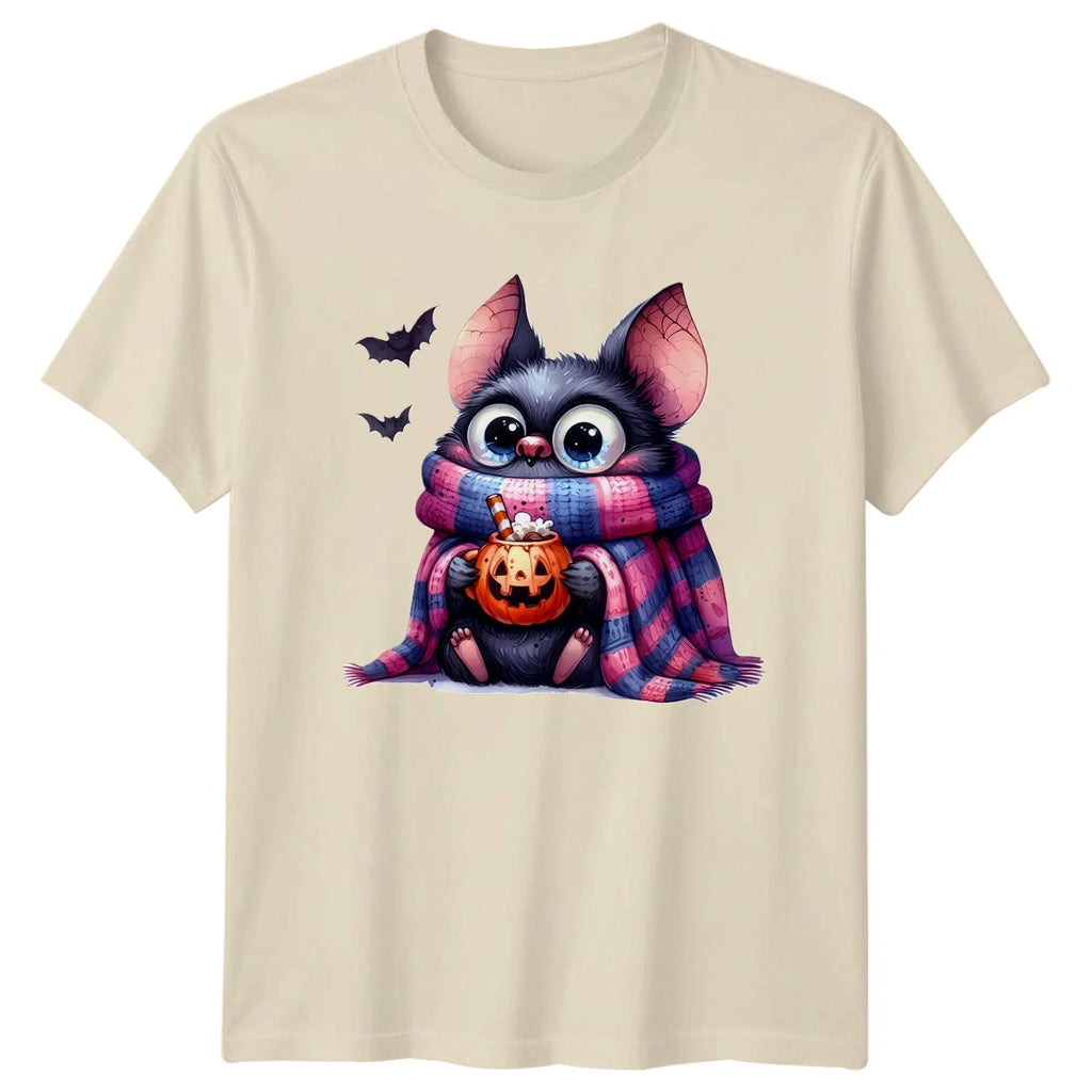 Cute Bat Halloween Holidays Mens T-Shirt Womens Graphic Tee