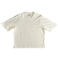 pet-tree-kor White Boxy Oversized Cotton T-Shirt Urban Modern Streetwear Sz 48/L