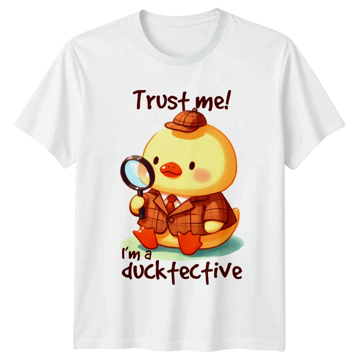Ducktective T-Shirt - Trust Me! Detective Duck Pun Cute Animal Tee