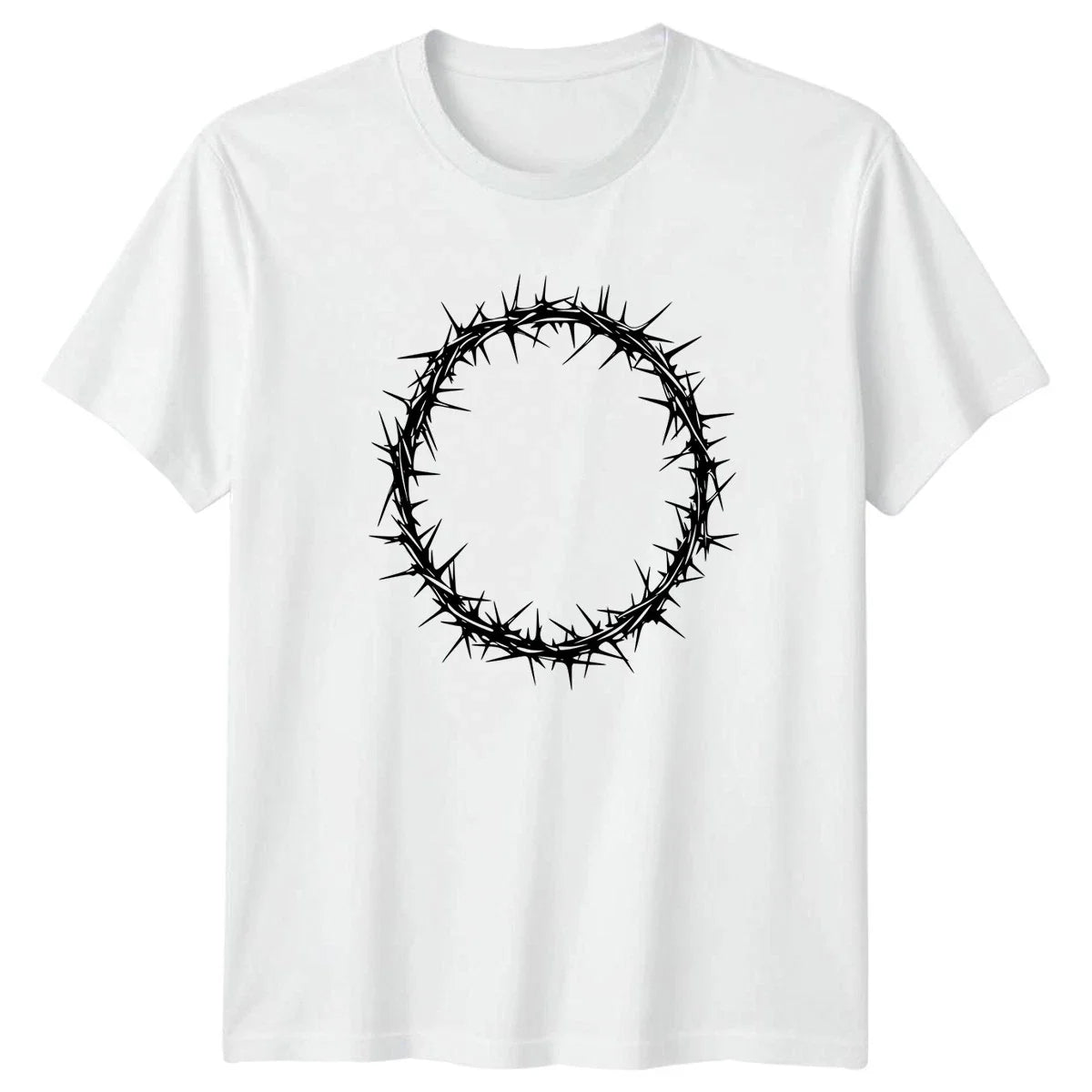 Crown Of Thorns Religious Christian T-Shirt Gothic Gift For Him And Her