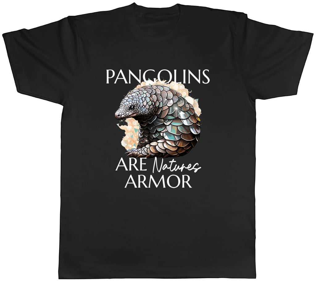 Pangolin Lover Mens T-Shirt Natures Armor Wildlife Tee Gift