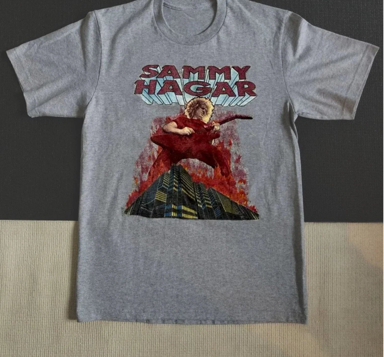 Sammy Hagar The Red Rocker Burning T-shirt S to 5XL
