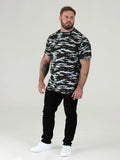 D555 Duke Big Mens Camouflage T-Shirt Storm Grey 2XL 3XL-6XL 7XL 8XL KS16427
