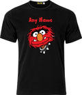 Personalised Animal from the Muppets Full Colour D.T.F Black Cotton T shirt Unisex T-shirt, Sweatshirt, Hoodie, Long Sleeve Tee