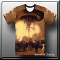 An Alien Affair - All Over Print Distressed Grunge w/Retro Vintage Space Graphic