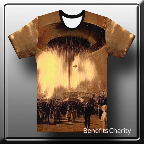 An Alien Affair - All Over Print Distressed Grunge w/Retro Vintage Space Graphic