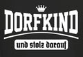 Men's T-Shirt Dorfkind And Proud Of It Quote Shirts Funny Men's Gifts