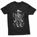 Skeleton Cowboy Cactus Desert Alt Goth Western Gothic Skull T-Shirt
