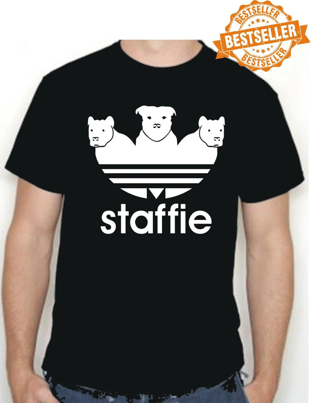 UNISEX Spoof Staffie Dog T-Shirt / Tee / Chav / Sport / Birthday / Xmas / S-XXL